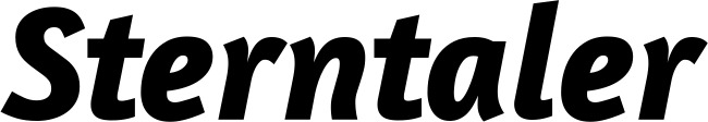 Vorschau des Bootsnamens "Sterntaler" als Schriftzug für "Style Kursiv 01"