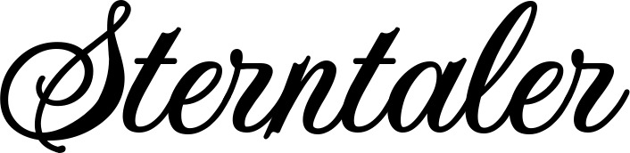 Vorschau des Bootsnamens "Sterntaler" als Schriftzug für "Bootsbeschriftung Klassisch 70"