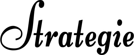 Vorschau des Bootsnamens "Strategie" als Schriftzug für "Style Klassisch 76"