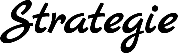 Vorschau des Bootsnamens "Strategie" als Schriftzug für "Bootsbeschriftung Klassisch 77"