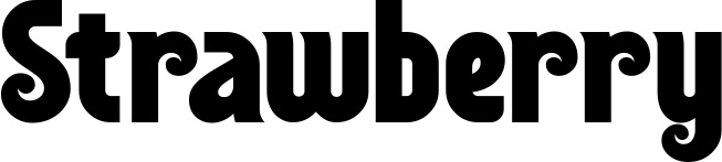 Vorschau des Bootsnamens "Strawberry" als Schriftzug für "Bootsbeschriftung Neu 32"