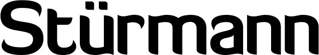 Vorschau des Bootsnamens "Stürmann" als Schriftzug für "Bootsbeschriftung Normal 06"