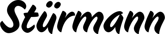 Vorschau des Bootsnamens "Stürmann" als Schriftzug für "Style Klassisch 19"