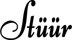 Vorschau des Bootsnamens "Stüür" als Schriftzug für "Style Klassisch 76"