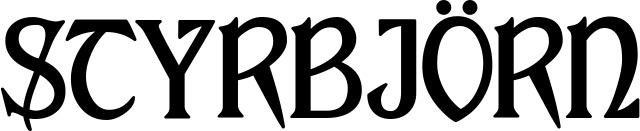 Vorschau des Bootsnamens "Styrbjörn" als Schriftzug für "Bootsbeschriftung Neu 02"
