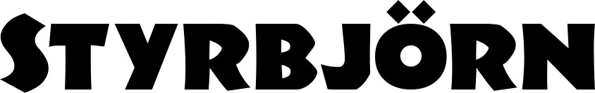Vorschau des Bootsnamens "Styrbjörn" als Schriftzug für "Bootsbeschriftung Neu 07"