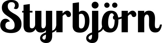 Vorschau des Bootsnamens "Styrbjörn" als Schriftzug für "Bootsbeschriftung Neu 51"