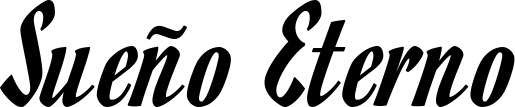 Vorschau des Bootsnamens "Sueño Eterno" als Schriftzug für "Bootsbeschriftung Klassisch 93"