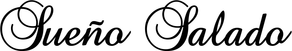 Vorschau des Bootsnamens "Sueño Salado" als Schriftzug für "Bootsbeschriftung Klassisch 02-A"