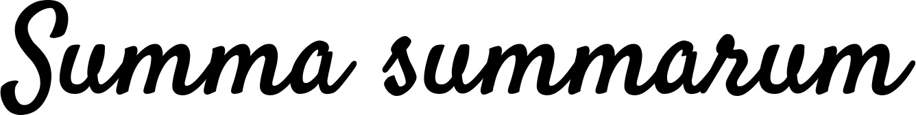 Vorschau des Bootsnamens "Summa summarum" als Schriftzug für "Bootsbeschriftung Klassisch 96"