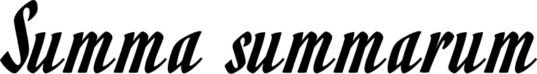 Vorschau des Bootsnamens "Summa summarum" als Schriftzug für "Bootsbeschriftung Klassisch 93"