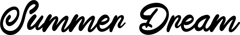 Vorschau des Bootsnamens "Summer Dream" als Schriftzug für "Bootsbeschriftung Klassisch 102"