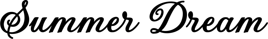 Vorschau des Bootsnamens "Summer Dream" als Schriftzug für "Bootsbeschriftung Klassisch 69"