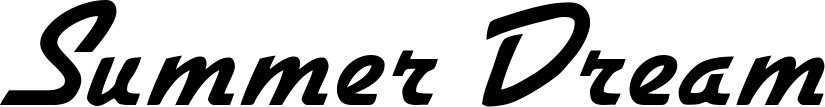 Vorschau des Bootsnamens "Summer Dream" als Schriftzug für "Bootsbeschriftung Klassisch 66"