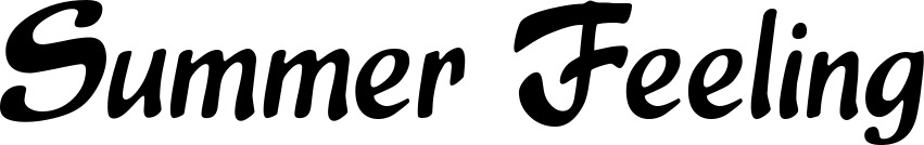 Vorschau des Bootsnamens "Summer Feeling" als Schriftzug für "Bootsbeschriftung Klassisch 15"