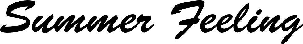 Vorschau des Bootsnamens "Summer Feeling" als Schriftzug für "Bootsbeschriftung Klassisch 03"
