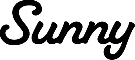 Vorschau des Bootsnamens "Sunny" als Schriftzug für "Bootsbeschriftung Klassisch 65"