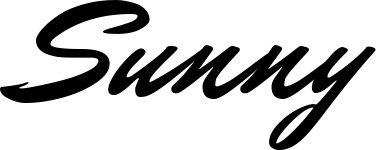 Bootsname 'Sunny' angezeigt als 'Bootsbeschriftung Klassisch 82'