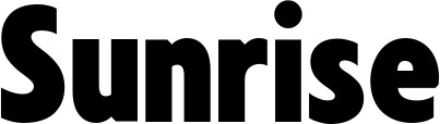 Vorschau des Bootsnamens "Sunrise" als Schriftzug für "Bootsbeschriftung Fett 24"