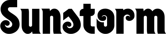 Vorschau des Bootsnamens "Sunstorm" als Schriftzug für "Bootsbeschriftung Neu 32"
