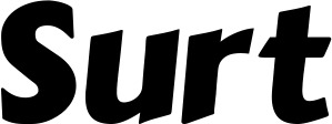 Vorschau des Bootsnamens "Surt" als Schriftzug für "Bootsbeschriftung Neu 38"