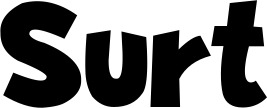 Vorschau des Bootsnamens "Surt" als Schriftzug für "Style Neu 48"