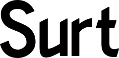 Vorschau des Bootsnamens "Surt" als Schriftzug für "Bootsbeschriftung Neu 66"