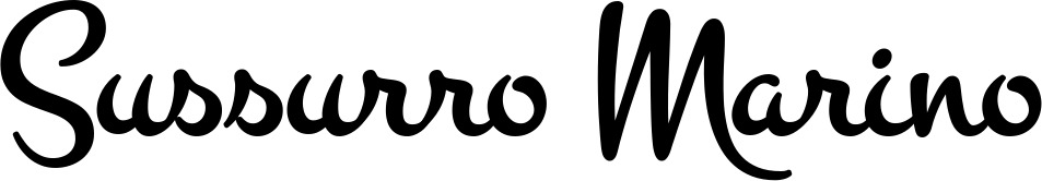 Vorschau des Bootsnamens "Sussurro Marino" als Schriftzug für "Bootsbeschriftung Klassisch 81"