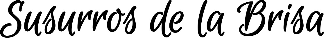 Vorschau des Bootsnamens "Susurros de la Brisa" als Schriftzug für "Bootsbeschriftung Klassisch 105"