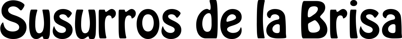 Vorschau des Bootsnamens "Susurros de la Brisa" als Schriftzug für "Bootsbeschriftung Fett 01"