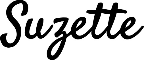 Vorschau des Bootsnamens "Suzette" als Schriftzug für "Bootsbeschriftung Klassisch 96"