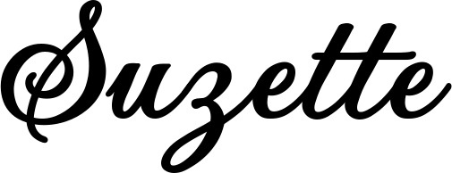 Vorschau des Bootsnamens "Suzette" als Schriftzug für "Bootsbeschriftung Klassisch 69"