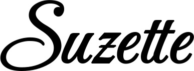 Vorschau des Bootsnamens "Suzette" als Schriftzug für "Bootsbeschriftung Klassisch 50"
