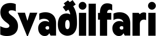 Vorschau des Bootsnamens "Svaðilfari" als Schriftzug für "Bootsbeschriftung Fett 24"