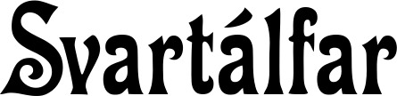 Vorschau des Bootsnamens "Svartálfar" als Schriftzug für "Bootsbeschriftung Neu 44"