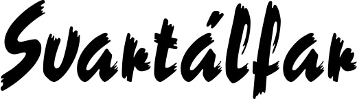 Vorschau des Bootsnamens "Svartálfar" als Schriftzug für "Bootsbeschriftung Neu 10"