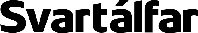 Vorschau des Bootsnamens "Svartálfar" als Schriftzug für "Bootsbeschriftung Fett 21"