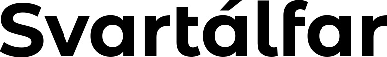 Vorschau des Bootsnamens "Svartálfar" als Schriftzug für "Bootsbeschriftung Fett 26"