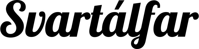 Vorschau des Bootsnamens "Svartálfar" als Schriftzug für "Bootsbeschriftung Neu 60"