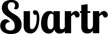 Vorschau des Bootsnamens "Svartr" als Schriftzug für "Bootsbeschriftung Neu 51"