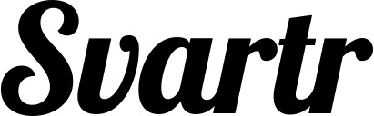 Vorschau des Bootsnamens "Svartr" als Schriftzug für "Bootsbeschriftung Neu 60"