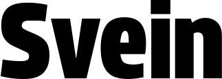 Vorschau des Bootsnamens "Svein" als Schriftzug für "Bootsbeschriftung Fett 33"