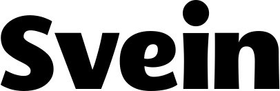 Vorschau des Bootsnamens "Svein" als Schriftzug für "Bootsbeschriftung Fett 05"