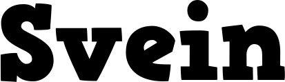 Vorschau des Bootsnamens "Svein" als Schriftzug für "Bootsbeschriftung Fett 03"