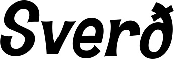 Vorschau des Bootsnamens "Sverð" als Schriftzug für "Bootsbeschriftung Klassisch 23"