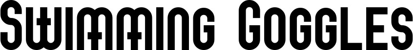Vorschau des Bootsnamens "Swimming Goggles" als Schriftzug für "Bootsbeschriftung Neu 43"