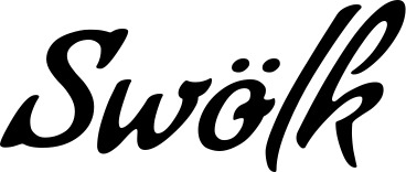 Vorschau des Bootsnamens "Swölk" als Schriftzug für "Bootsbeschriftung Klassisch 57"