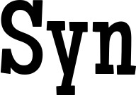 Vorschau des Bootsnamens "Syn" als Schriftzug für "Bootsbeschriftung Neu 54"