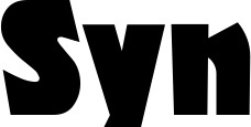 Vorschau des Bootsnamens "Syn" als Schriftzug für "Bootsbeschriftung Neu 29"