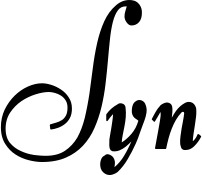 Vorschau des Bootsnamens "Syn" als Schriftzug für "Bootsbeschriftung Klassisch 76"